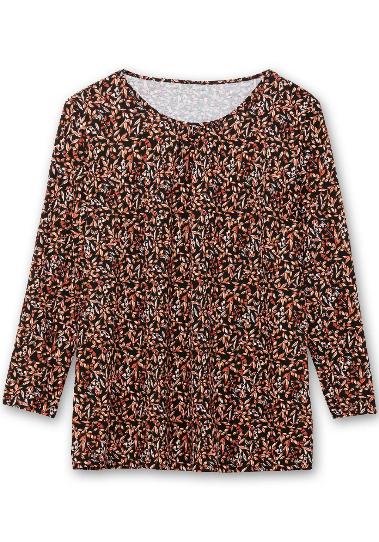 Langarmshirt aus Jersey mit Minimalprint<sheego Discount