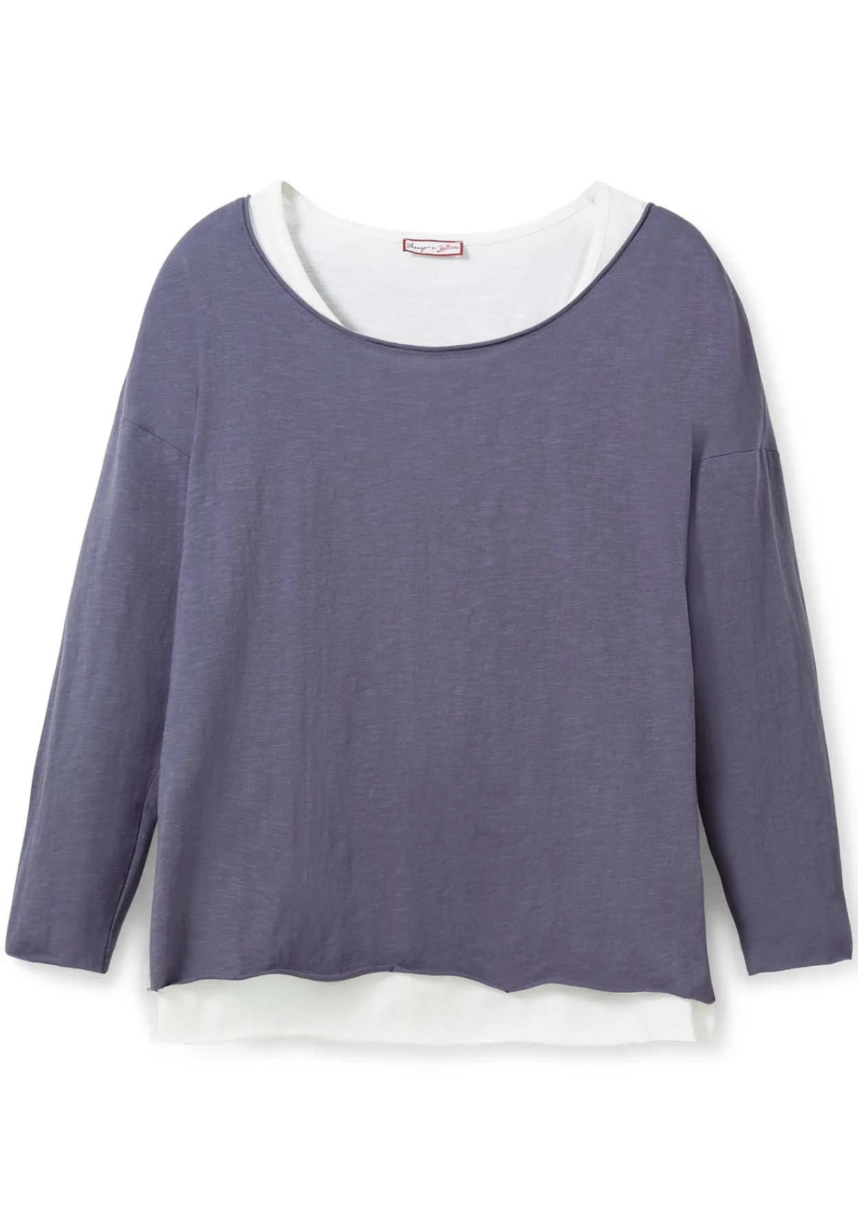Langarmshirt im Layeringlook, mit Rollkanten<sheego by Joe Browns Discount