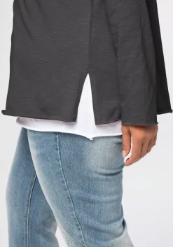 Langarmshirt im Layeringlook, mit Rollkanten<sheego by Joe Browns Discount