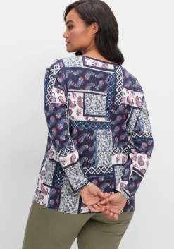 Langarmshirt im Patchwork-Mustermix<sheego Clearance
