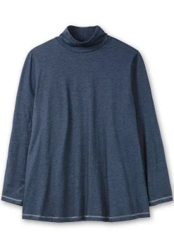 Langarmshirt in A-Linie, mit Stehkragen<sheego Clearance
