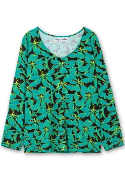 Langarmshirt mit floralem Alloverprint<sheego by Joe Browns Outlet