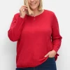 Langarmshirt mit Gummizug am Saum<sheego Best