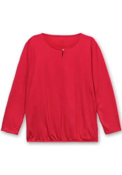 Langarmshirt mit Gummizug am Saum<sheego Best