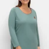 Langarmshirt mit Kontrastpaspeln<sheego x Collection L. New