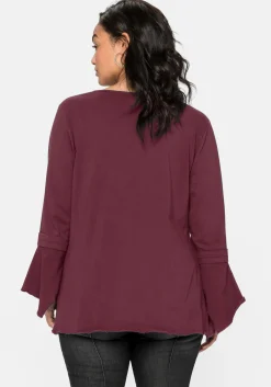 Langarmshirt mit Ärmeln in Zipfelform<sheego by Joe Browns Fashion