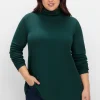 Langarmshirt mit Rollkragen, in A-Linie<sheego Sale