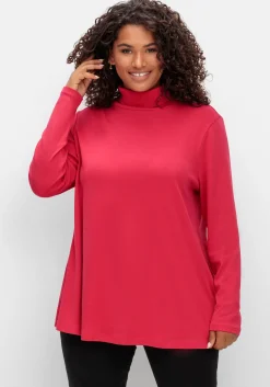 Langarmshirt mit Rollkragen, in A-Linie<sheego New