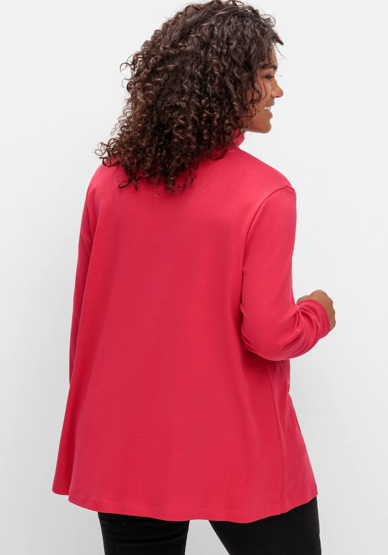 Langarmshirt mit Rollkragen, in A-Linie<sheego New