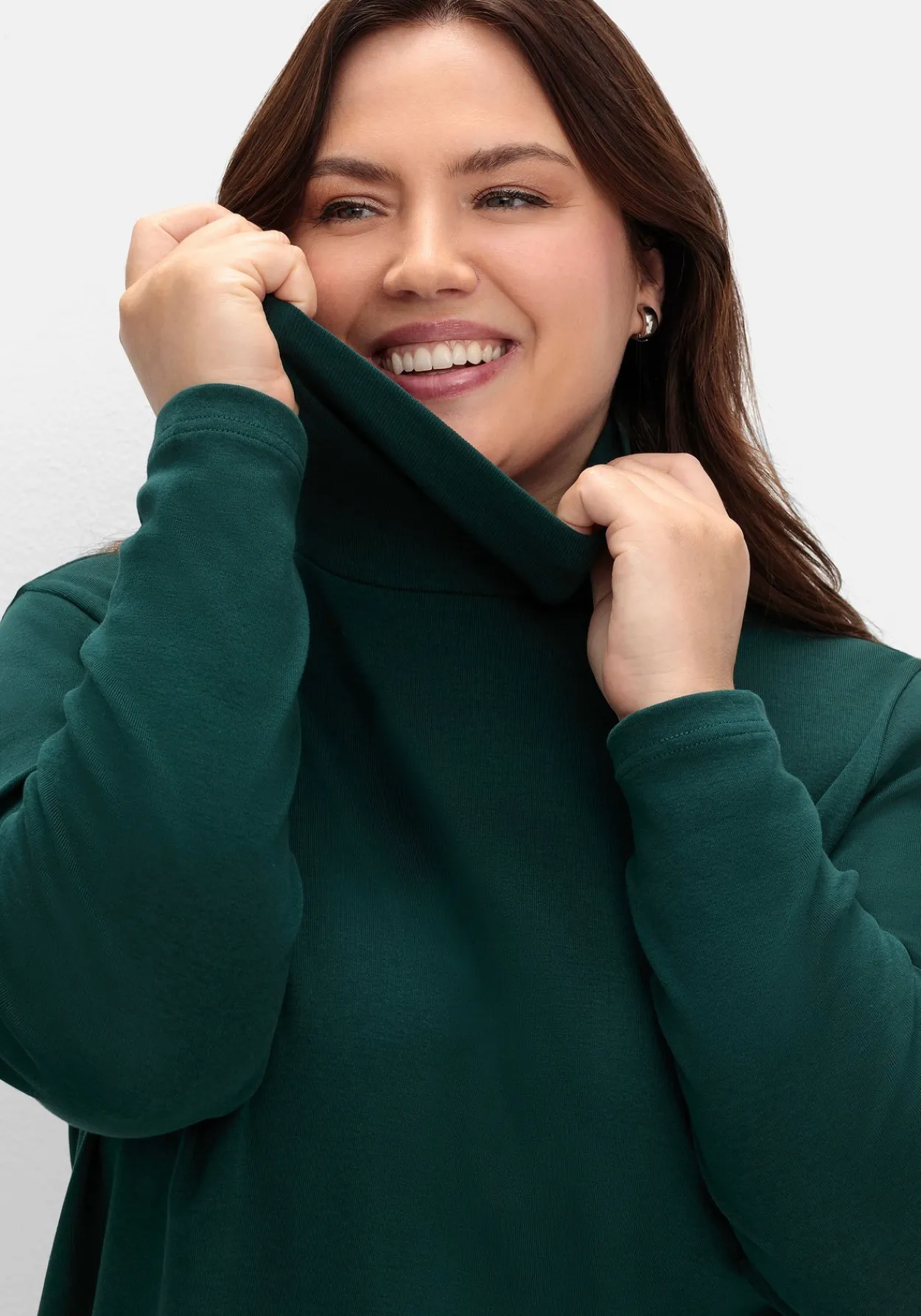 Langarmshirt mit Rollkragen, in A-Linie<sheego Sale