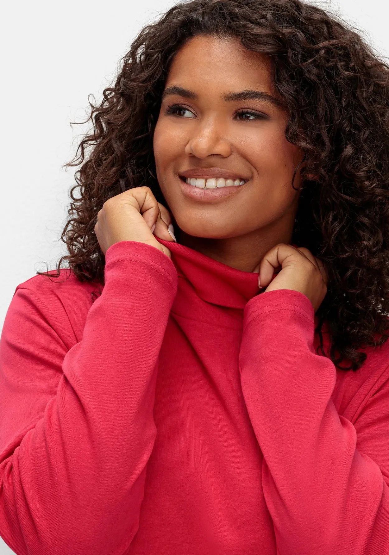 Langarmshirt mit Rollkragen, in A-Linie<sheego New