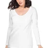 Langarmshirt mit Rundhalsausschnitt, in Rippqualität<sheego Sale