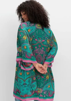 Lange Blusenjacke mit Ornament- und Bordürenprint<sheego by Joe Browns Hot