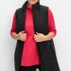Lange Funktions-Steppweste mit Stehkragen<sheego Outlet