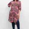 Lange Satin-Hemdbluse im Mustermix<sheego loves miss goodlife New