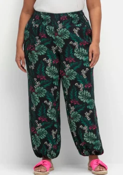 Lange Sommerhose mit Gummizug am Beinabschluss<sheego Hot
