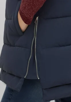 Lange Steppweste im Lagenlook, mit Kapuze<sheego Best
