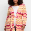 Lange Strickjacke im Zickzack-Jacquardmuster<sheego by Joe Browns Best