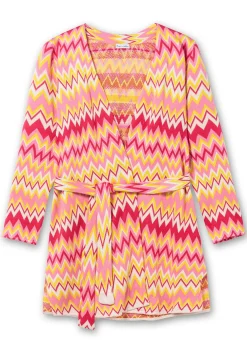 Lange Strickjacke im Zickzack-Jacquardmuster<sheego by Joe Browns Best