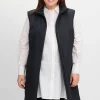 Lange Weste mit Tunnelzug hinten und Seitenzippern<sheego Fashion
