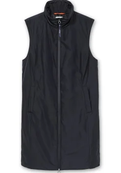 Lange Weste mit Tunnelzug hinten und Seitenzippern<sheego Fashion