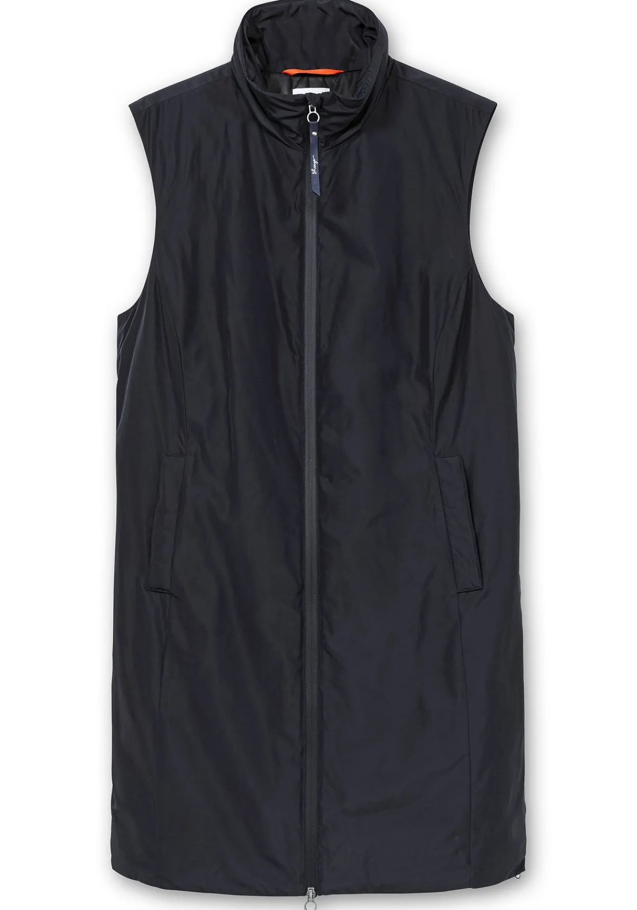 Lange Weste mit Tunnelzug hinten und Seitenzippern<sheego Fashion