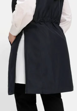 Lange Weste mit Tunnelzug hinten und Seitenzippern<sheego Fashion