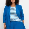 Langer Blazer mit Schalkragen und 3/4-Ärmeln<sheego Discount