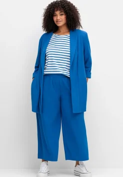 Langer Blazer mit Schalkragen und 3/4-Ärmeln<sheego Discount