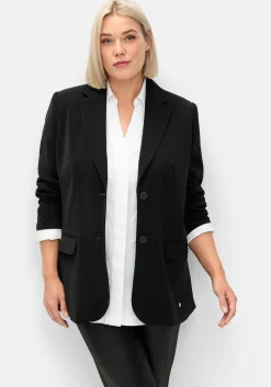 Langer, taillierter Blazer mit Reverskragen<sheego Clearance