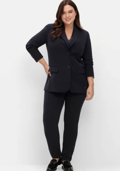 Langer, taillierter Blazer mit Reverskragen<sheego Hot