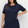 Langes Funktionsshirt mit seitlichen Schlitzen<sheego Discount