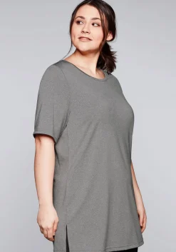 Langes Funktionsshirt mit seitlichen Schlitzen<sheego Best