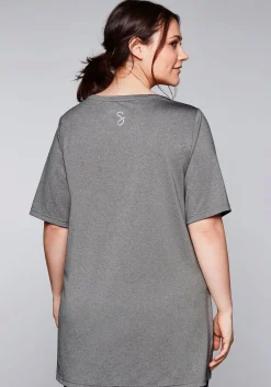 Langes Funktionsshirt mit seitlichen Schlitzen<sheego Best