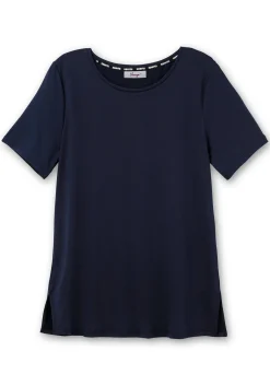 Langes Funktionsshirt mit seitlichen Schlitzen<sheego Discount