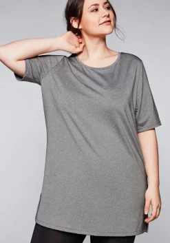 Langes Funktionsshirt mit seitlichen Schlitzen<sheego Best
