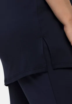 Langes Funktionsshirt mit seitlichen Schlitzen<sheego Discount