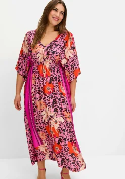 Langes Kleid mit weiten Halbärmeln<sheego loves miss goodlife Fashion