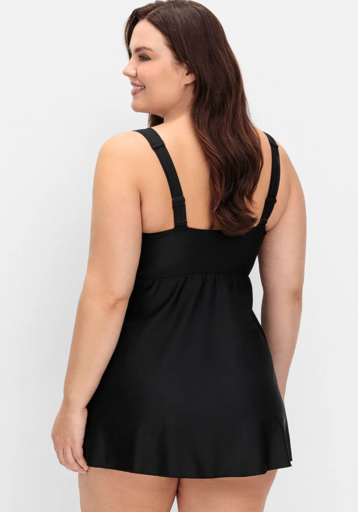 Langes Tankini-Oberteil, mit wattierten Softcups<sheego New