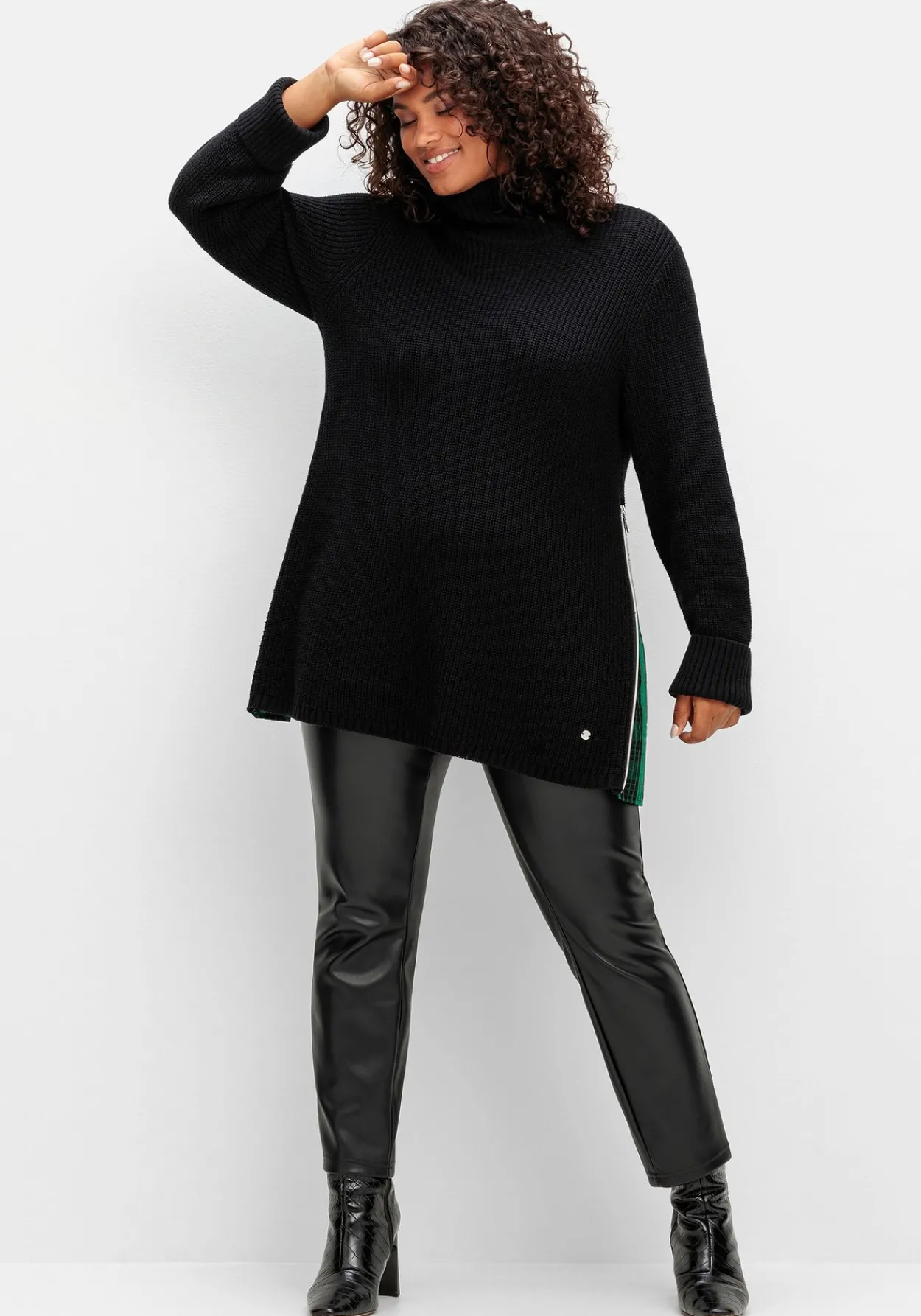 Leggings mit glänzender Beschichtung<sheego Online