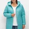 Leicht wattierte Longsteppjacke mit Kapuze<sheego Best