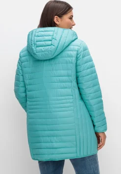 Leicht wattierte Longsteppjacke mit Kapuze<sheego Best