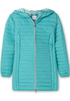 Leicht wattierte Longsteppjacke mit Kapuze<sheego Best