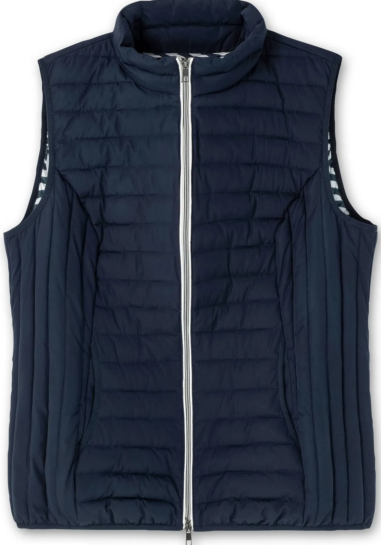 Leicht wattierte Steppweste mit 2-Wege-Zipper<sheego Fashion