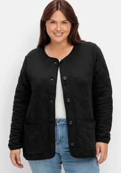 Leicht wattierte Sweatjacke mit Steppung<sheego Sale