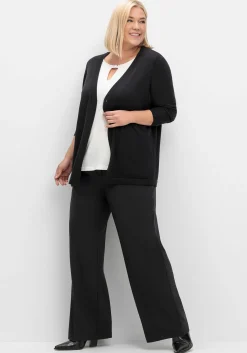 Leichte Feinstrickjacke mit 1-Knopf-Verschluss<sheego Best