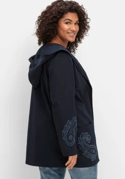 Leichte Kapuzensweatjacke mit Paisleydruck<sheego by Joe Browns Discount