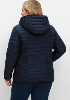 Leichte Steppjacke mit abnehmbarer Kapuze<sheego Sale