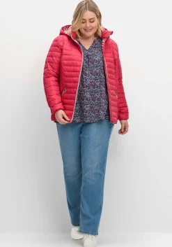 Leichte Steppjacke mit abnehmbarer Kapuze<sheego Clearance