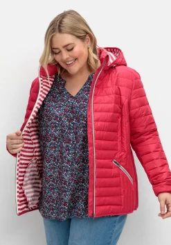 Leichte Steppjacke mit abnehmbarer Kapuze<sheego Clearance